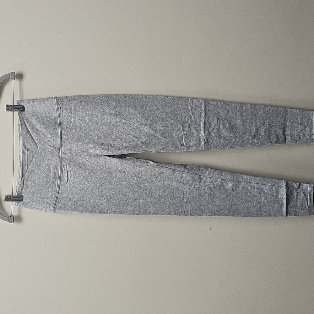 Gray High-Waisted Leggings